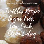Chocolate Chip Cookie Dough Truffles, low carb, sugar free, THMS
