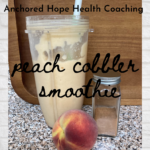 Peach Cobbler Smoothie THM E, dairy-free