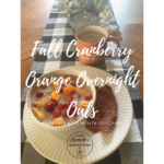 Fall Orange Cranberry Overnight Oats THME