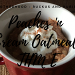 Peaches & Cream Oatmeal, Low fat, THME